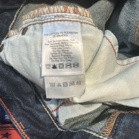 Eddie Bauer Women's Curvy Fit Trouser Leg Dark Bue Jeans size 10 - Picture 9 of 11